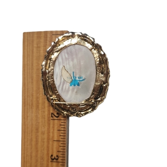 Vintage Dried Flowers on Velvet Brooch - Picture 4 of 6